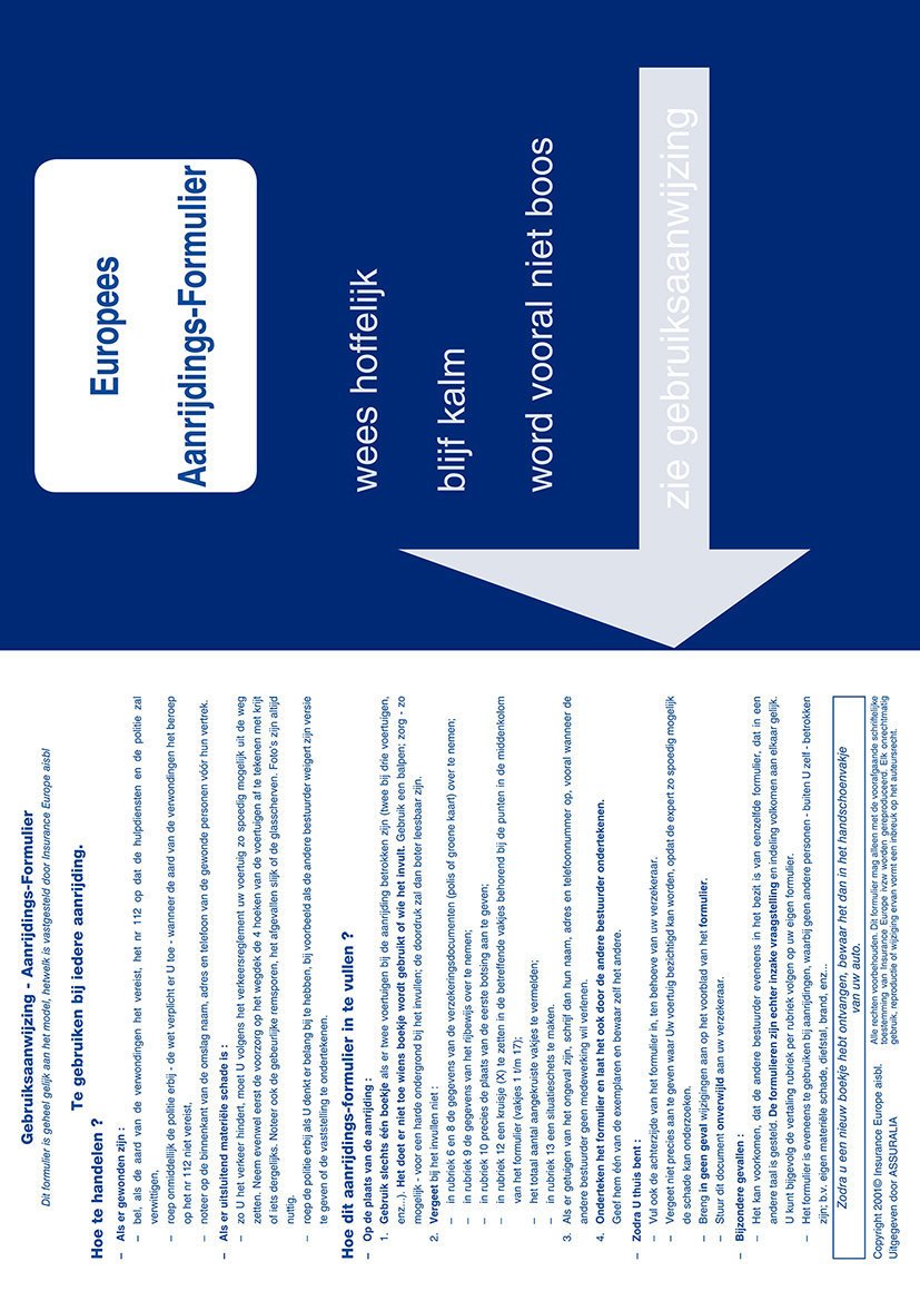 Constat européen d'accident